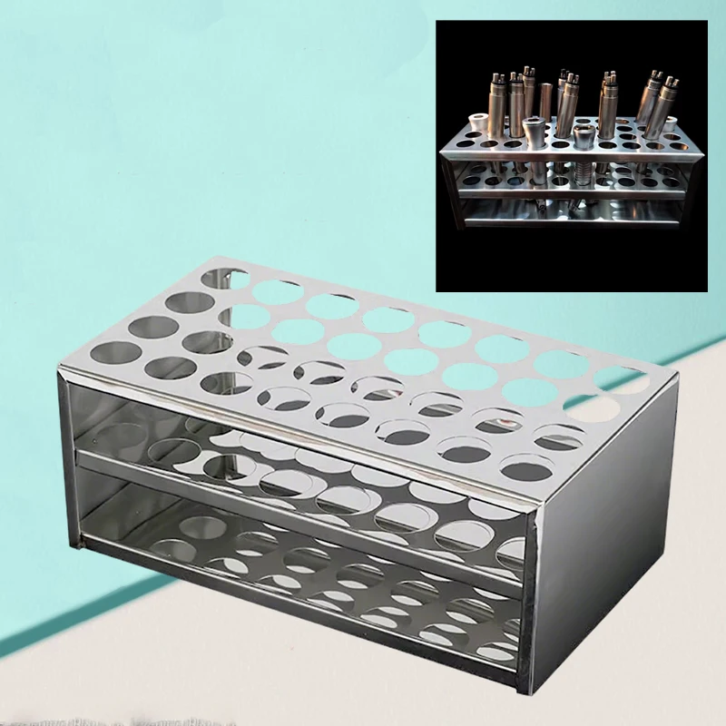 Dental Handpiece Holder Stainless Steel Oil Injection Filtration Rack For High-speed Turbine Maintenance Lubrication