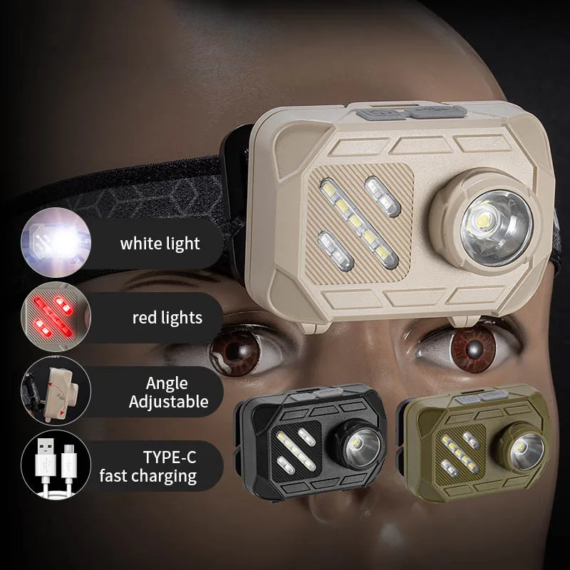 F5 AAA OR USB Charging Powerful Led Headlamp Portable Mining Lamp Emergency Outdoor Flashlight Head Mounted Torch Camping Hiking