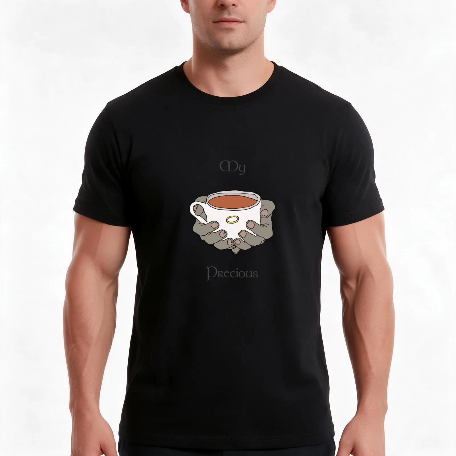 My precious T-Shirt, Summer Casual Cotton Tee, Oversized Streetwear Tops, Vintage Graphic Print, Loose Fit Short Sleeve