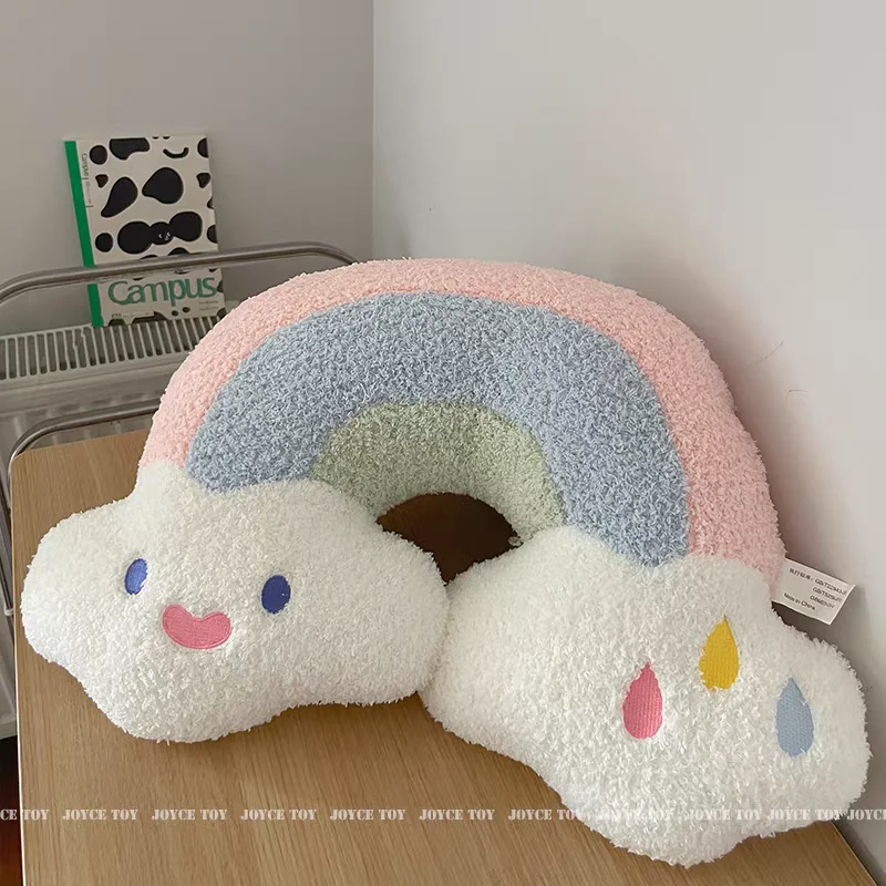 Ultra Soft Heart Pillow for Girls - Sleep Support Pillow, Unicorn Lumbar Cushion for Sofa, Office Nap Pillow, Pumpkin-shaped Bac