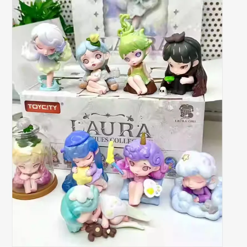 

2025 Hot Selling Authentic Laura Girl Mood Color Series Blind Box Toys Doll Handmade Birthday Gifts House Decoration Ornaments