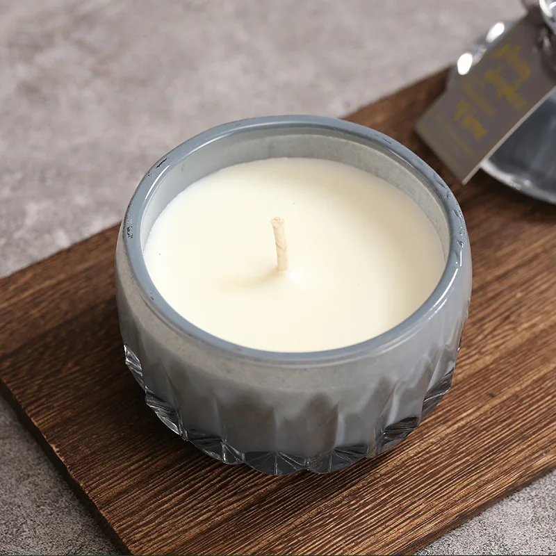 Ins Style Candy Glass Jar Scented Candle Essential Oils Soy Wax Candle Aromatherapy Home Decoration Birthday Xmas Gift