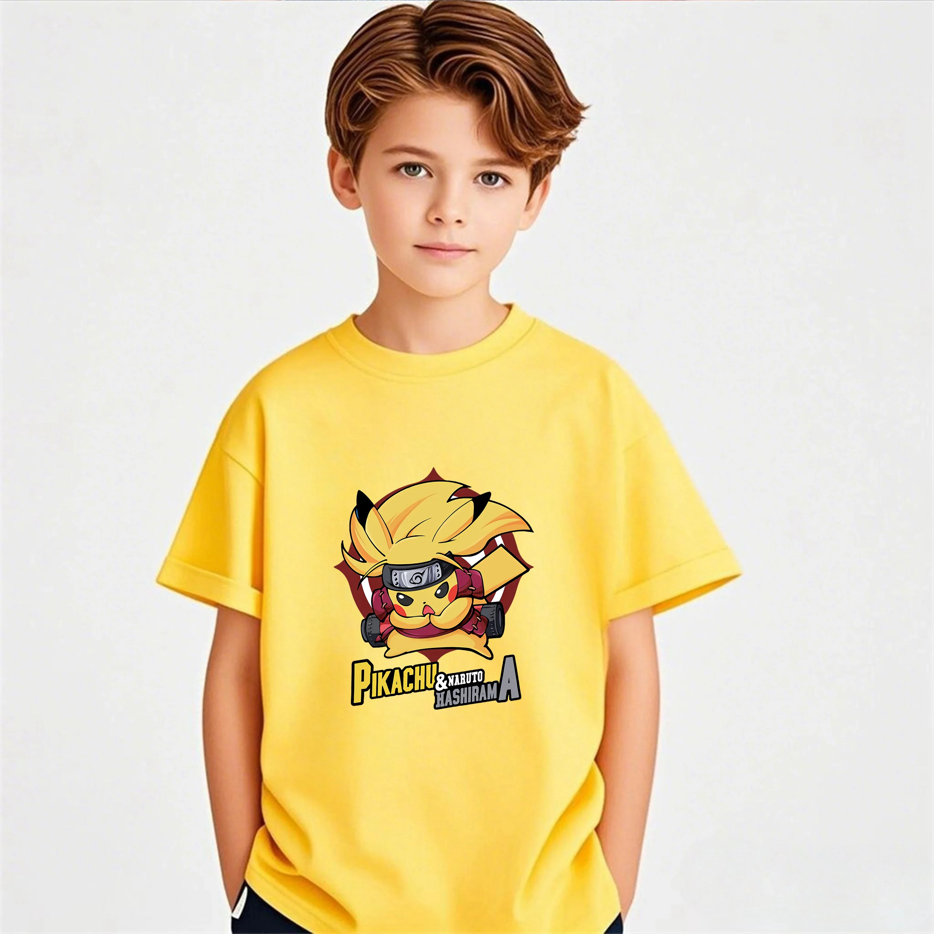 

2026Childrenhotfashioncasualpikachucartoonshort Sleeveteehotsalesummertopforteenager