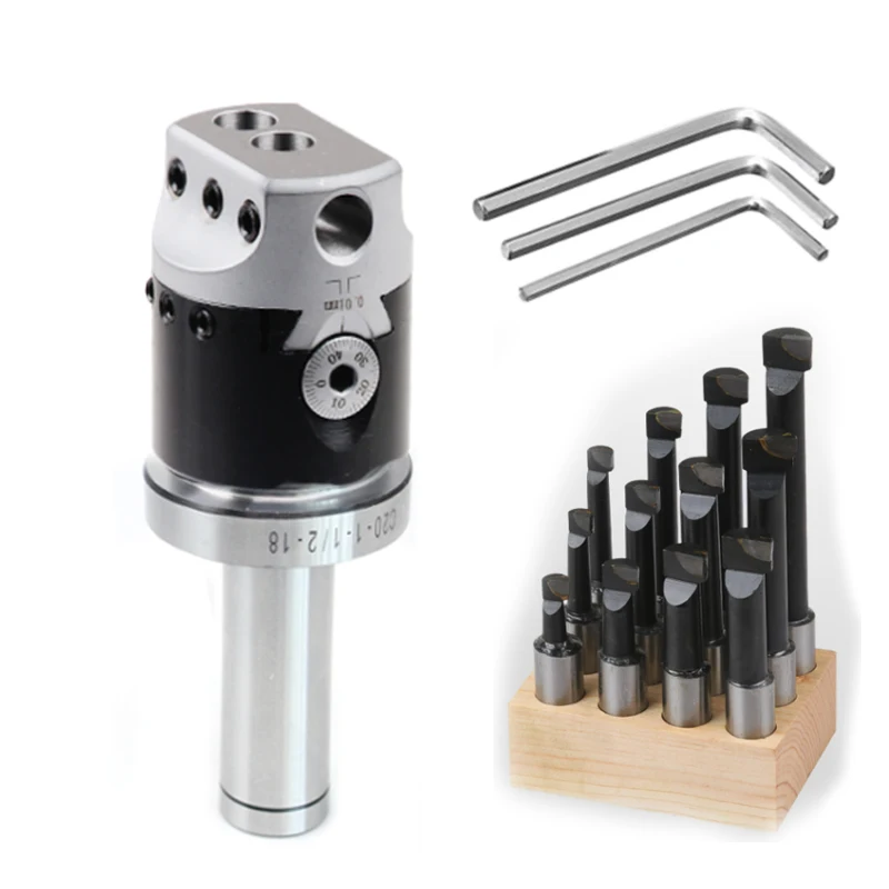 Polegadas 50 75 100 mm f1 tipo Cabeça de Perfuração 12 18 25 mm Torno Barra de Perfuração Suporte de Trituração para Fresadora Ferramentas Mais Hex Wrenche f1