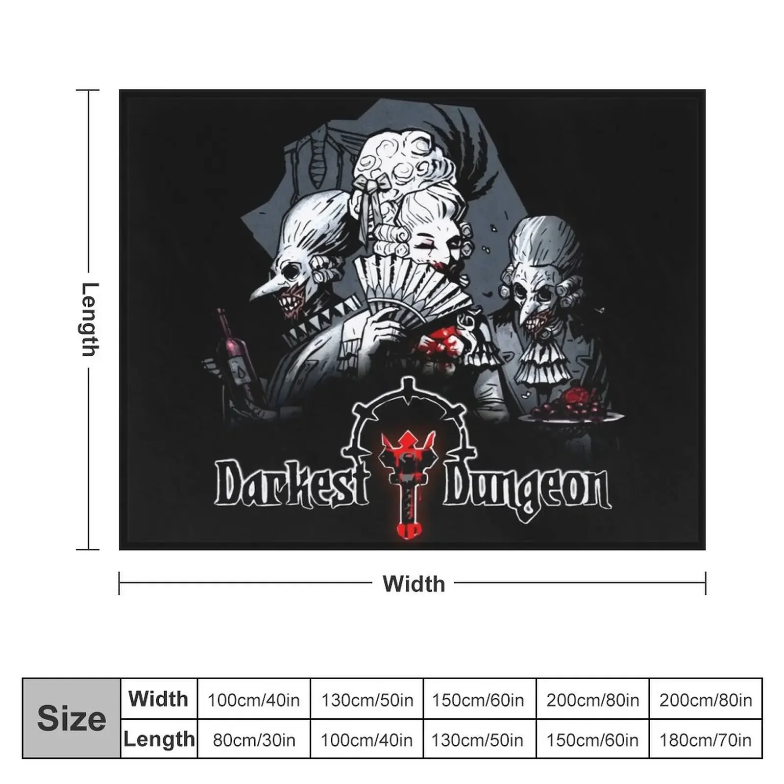 darkest-dungeon- Throw Blanket Furry Decorative Sofas Bed Fashionable Loose Blankets