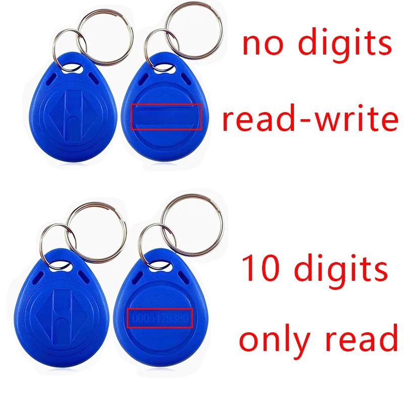 10szt 125KHz T5577 Karta kontroli dostępu Pusty brelok do kluczy RFID Chip Ring Cards Tagi Keytag 125KHz Copy Rewritable Writable Duplicate