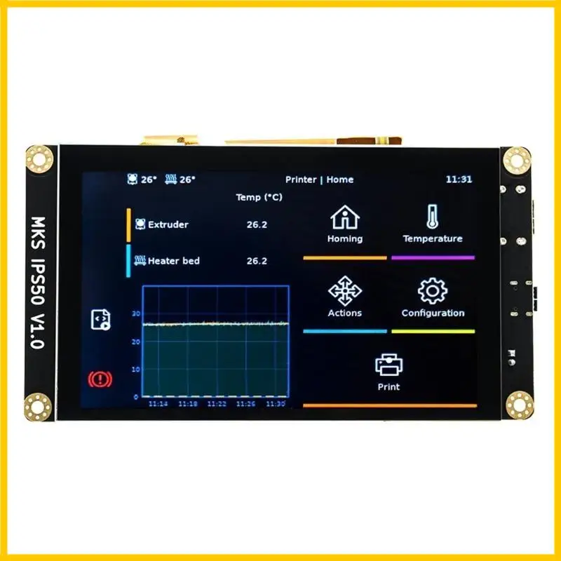 -printeronderdelen TFT -scherm MKS IPS50 5inch USB Type C 800x480 Independent