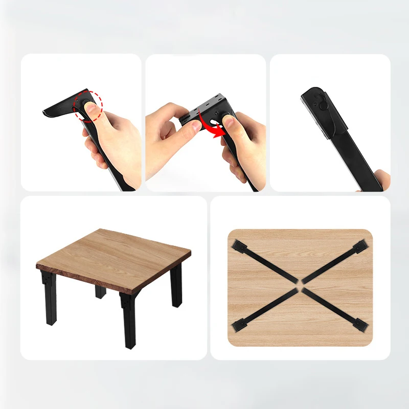 Table Folding Support Legs Metal Bed Leg Coffee Table Legs Sofa Legs Invisible Bed Legs Feet Home Table Legs Accessories view 5