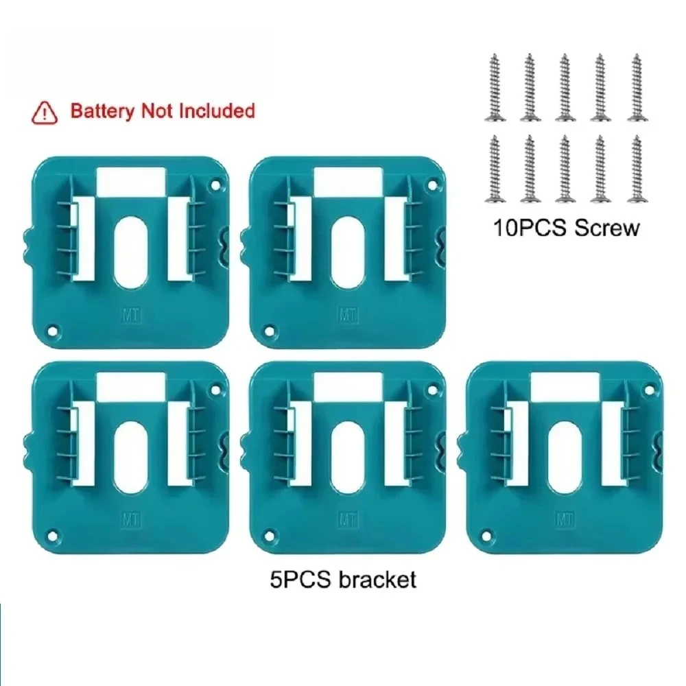 

Установленный кронштейн, фиксированный для инструментов, 5 шт., 14,4 В, 18 В, держатель литий-ионного аккумулятора для шкафа Makita, держатель машины, настенный шкаф