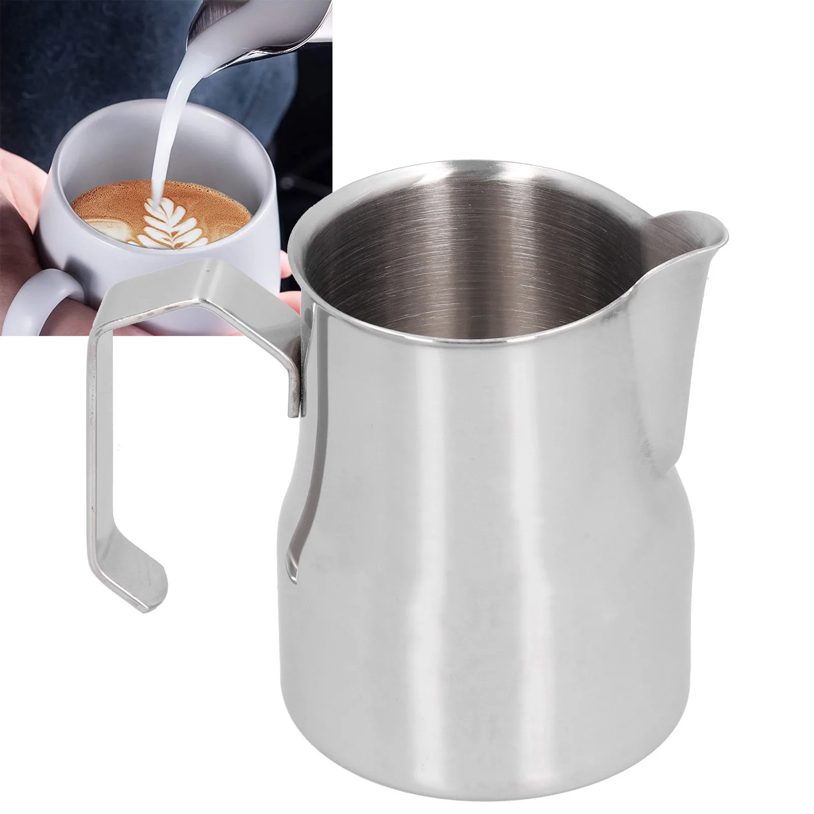 Milk Frothing Jug Milk Frothing Pitcher 304 Stainless Steel Milk Jugs Coffee Frothing Pitchers Latte Art Jug for Making Coffee