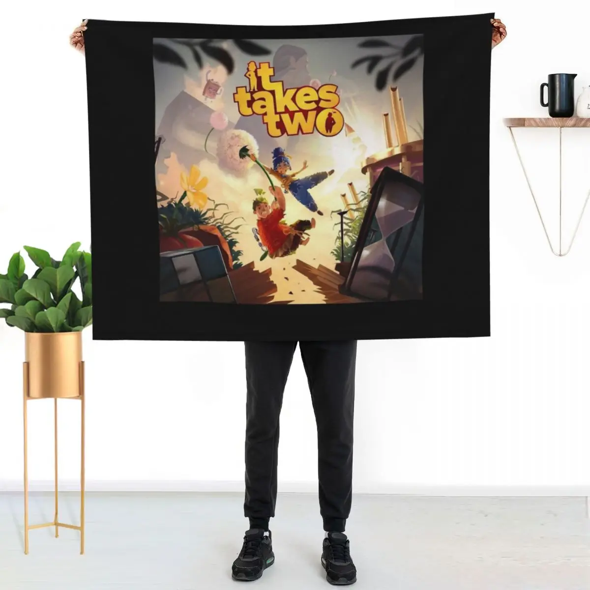 Mens Funny It Takes Two Halloween Throw Blanket Summer Luxury Blankets For Baby Bed linens Blankets For Sofas Blankets