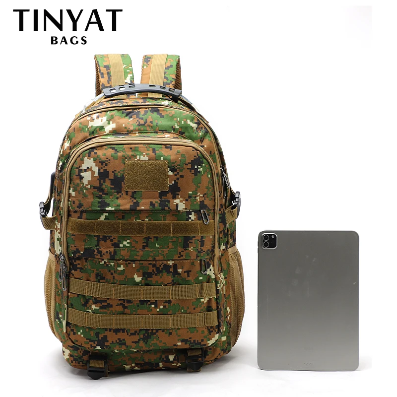 TINYAT Tactical Men's Backpack Large Capacity Camouflage Rucksack for Climbing, Camping, Hiking, Outdoors, Sports, Travel images - 6