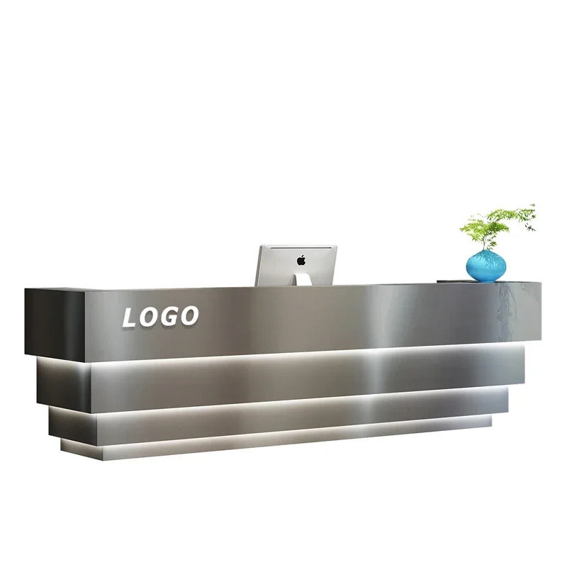 

Modern Office Restaurant Tables Front Desk Lectern Pulpit Checkout Bar White Desk Small Reception Pulpitos Bureau Shop Furniture
