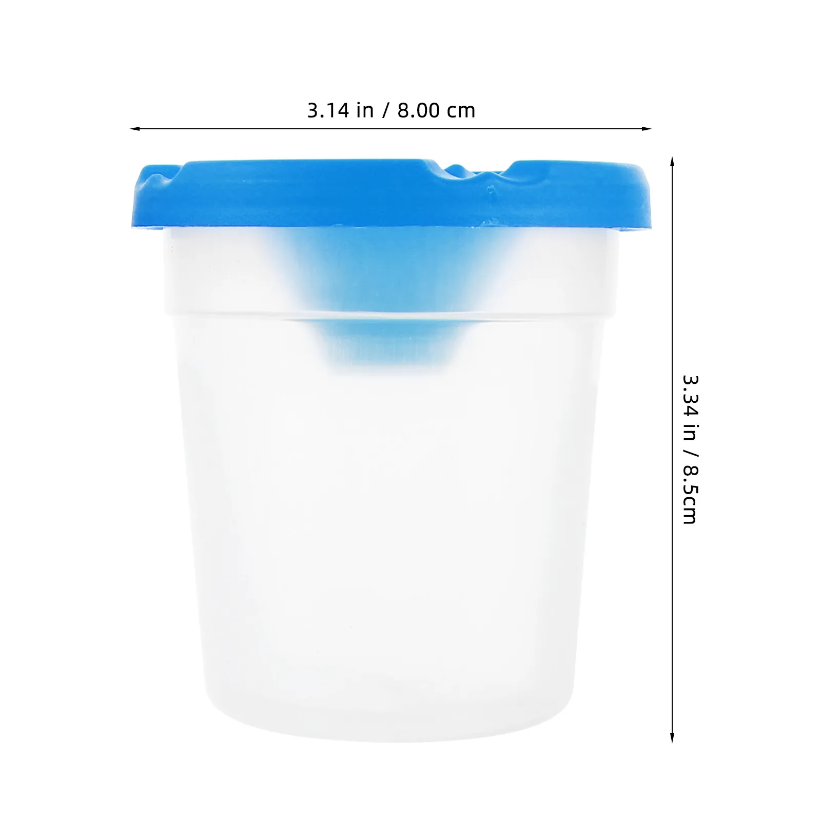 4Pcs Delicate Rotating Paint Brush Basin Reusable Paint Brush Wash Cup For Art Student ABS Washing Bucket