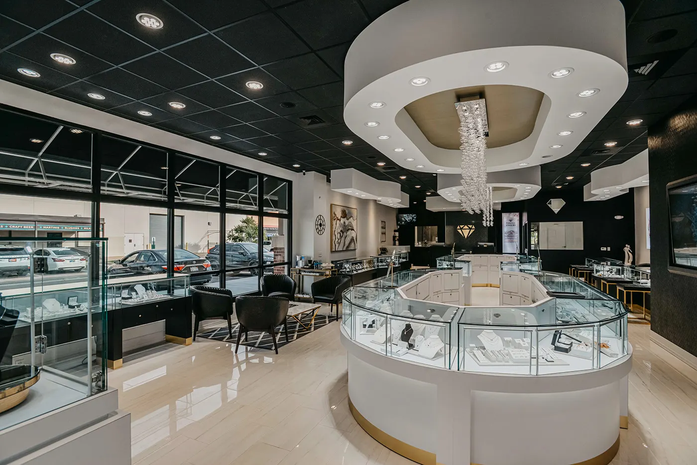 High-end Jewelry Store Display Cases Jewelry Stores Design Furniture Jewelry Accessories for Sale