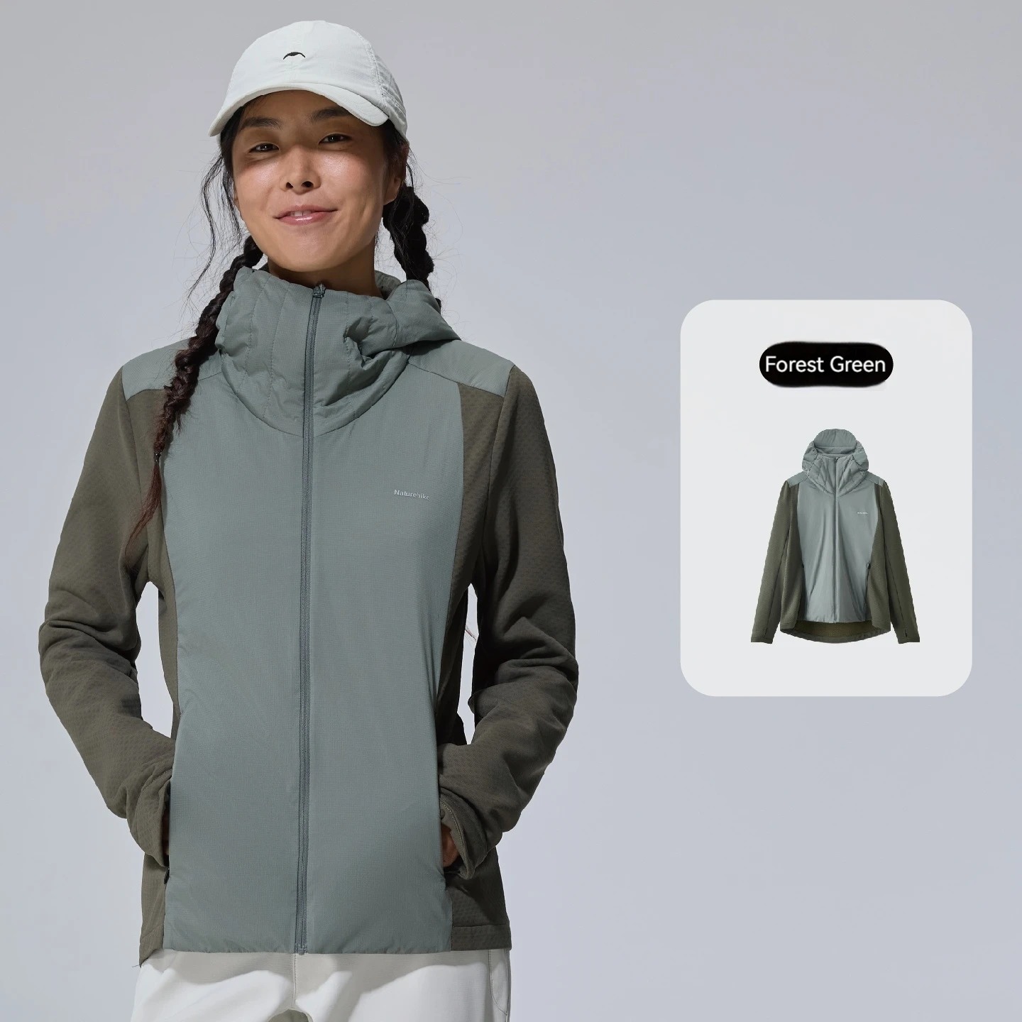 Naturehike 2026 Nieuwe Gold-Standard PrimaLoft geïsoleerde damesjas, outdoor wandeljas, warme gewatteerde jas met capuchon