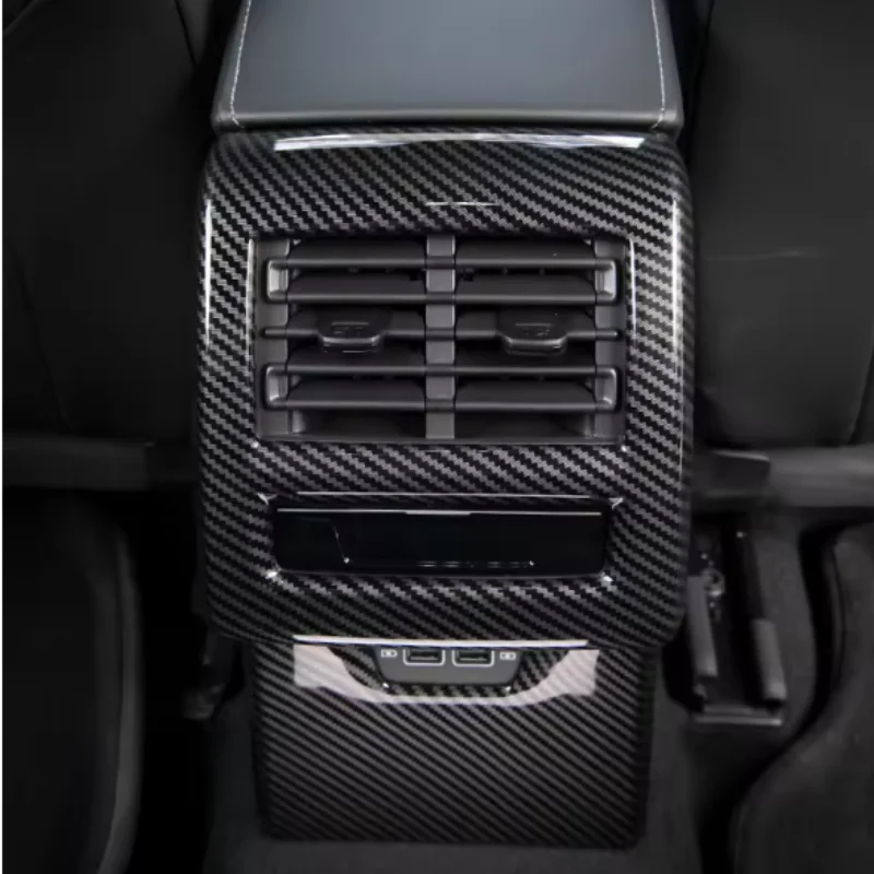 

For Volkswagen VW Golf 8 MK8 2020 -2022 ABS Car armrest box rear seat air conditioning air outlet decorative frame accessories