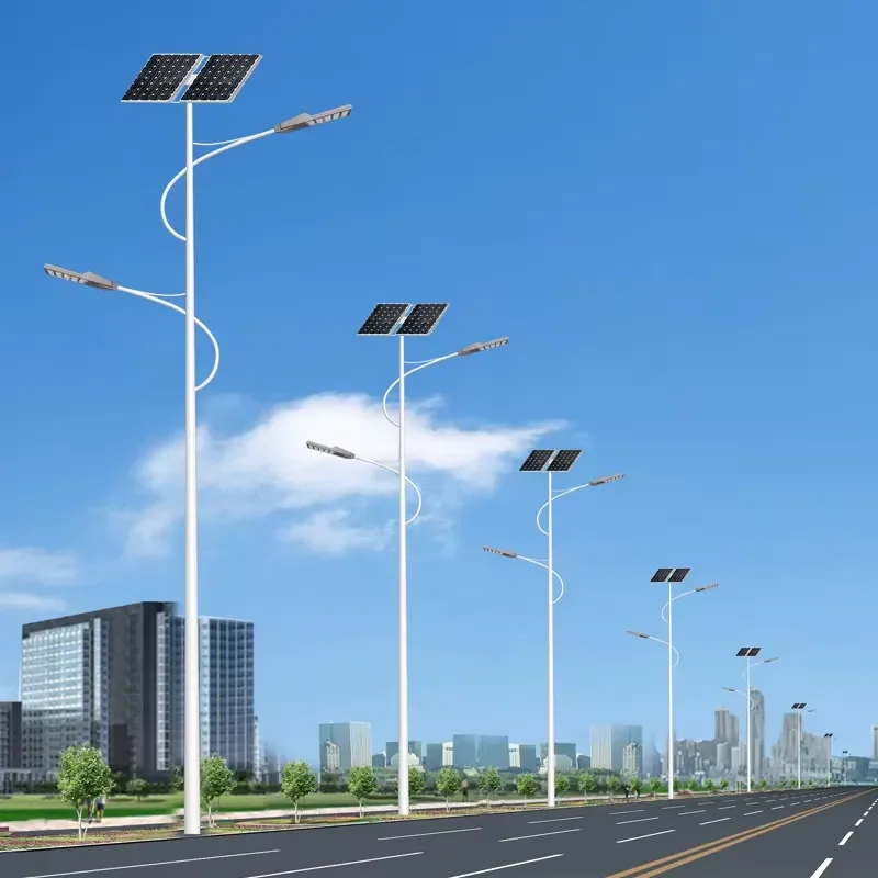 Professional Manufacture Solar Power Outdoor Led Street Aluminum Light Pole Garden Light Pole