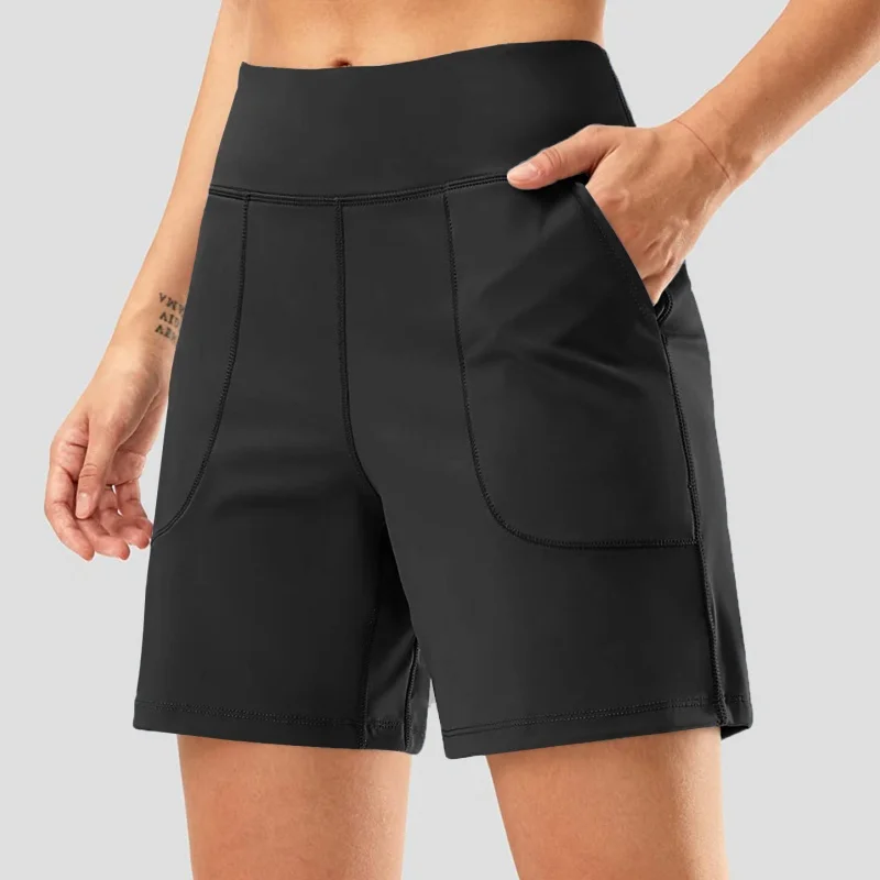 Summer Running Golf Fitness Short Gym Woman Quick Drying Shorts With Pocket High Waist Sport Outfit for Women Yoga Wear Clothing