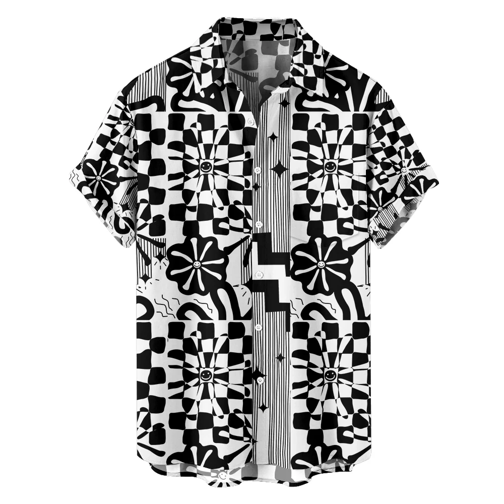 

Casual Shirts for Spring and Summer Beach Vacations Men's Creative Printing Shirts