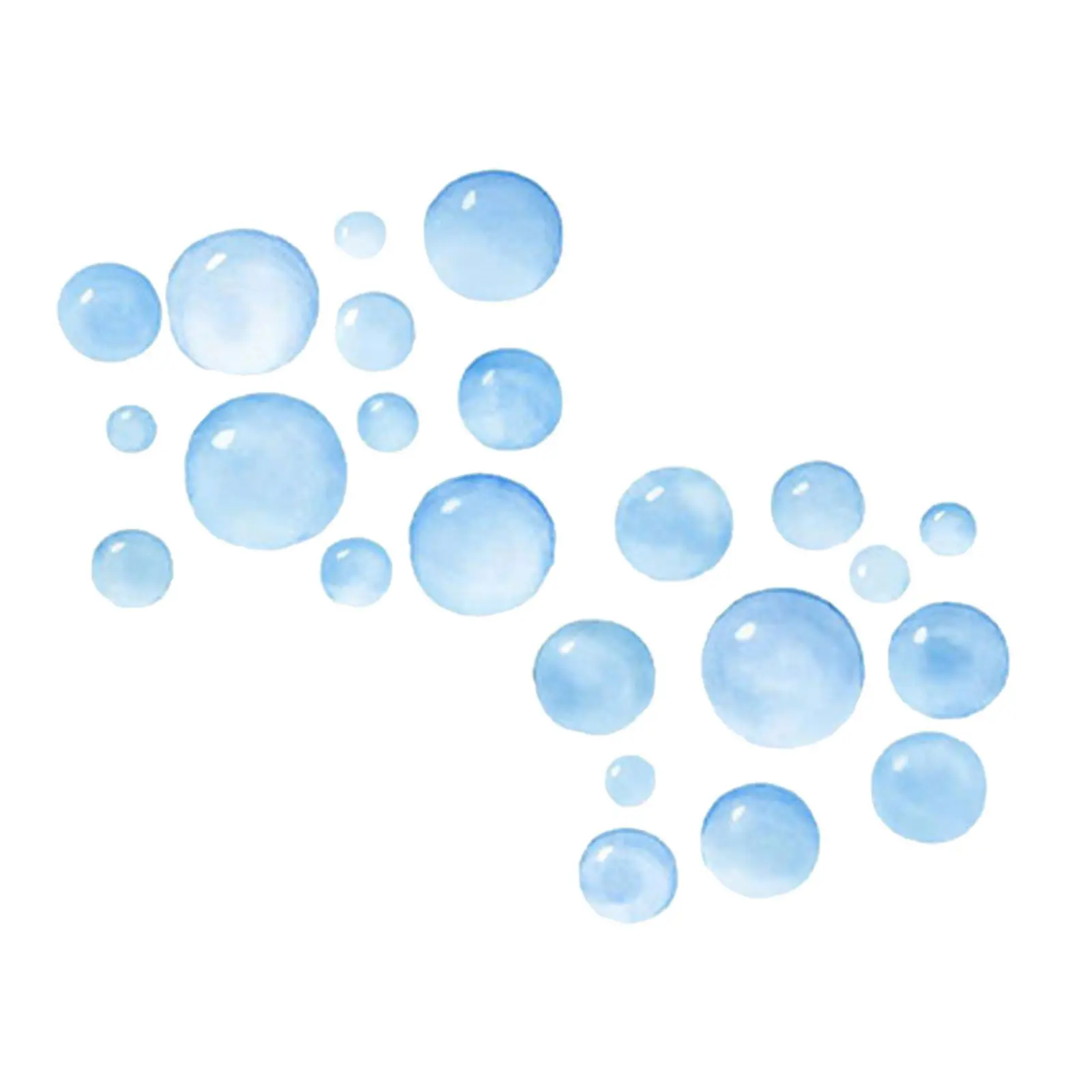 Bubbles Wall Decal Self Adhesive Removable PVC Sticker Easy Apply Remove No Damage Decorative Wall Stickers for Home Living Room