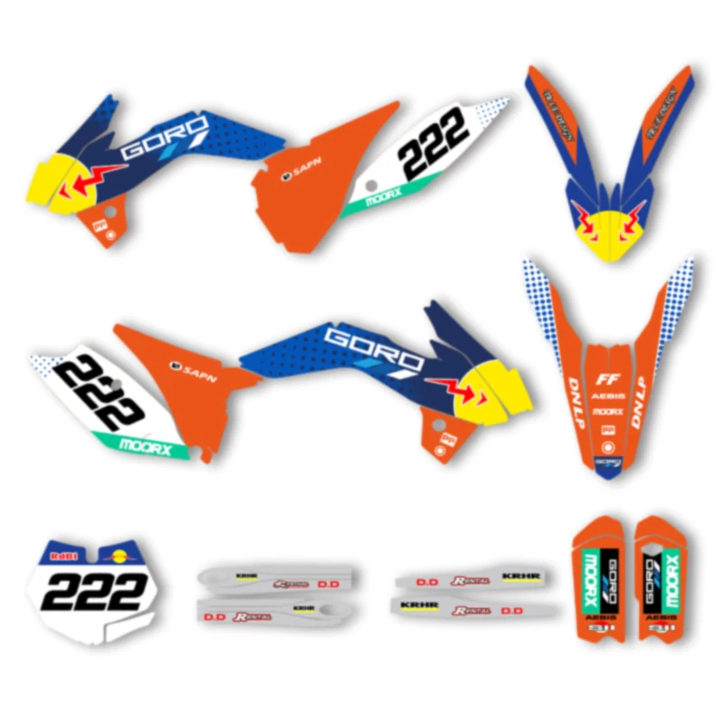 

Наборы наклеек для мотоциклов Powerzone для KTM SX85 SX 85 2013 2014 2015 2016 2017, номер имени на заказ