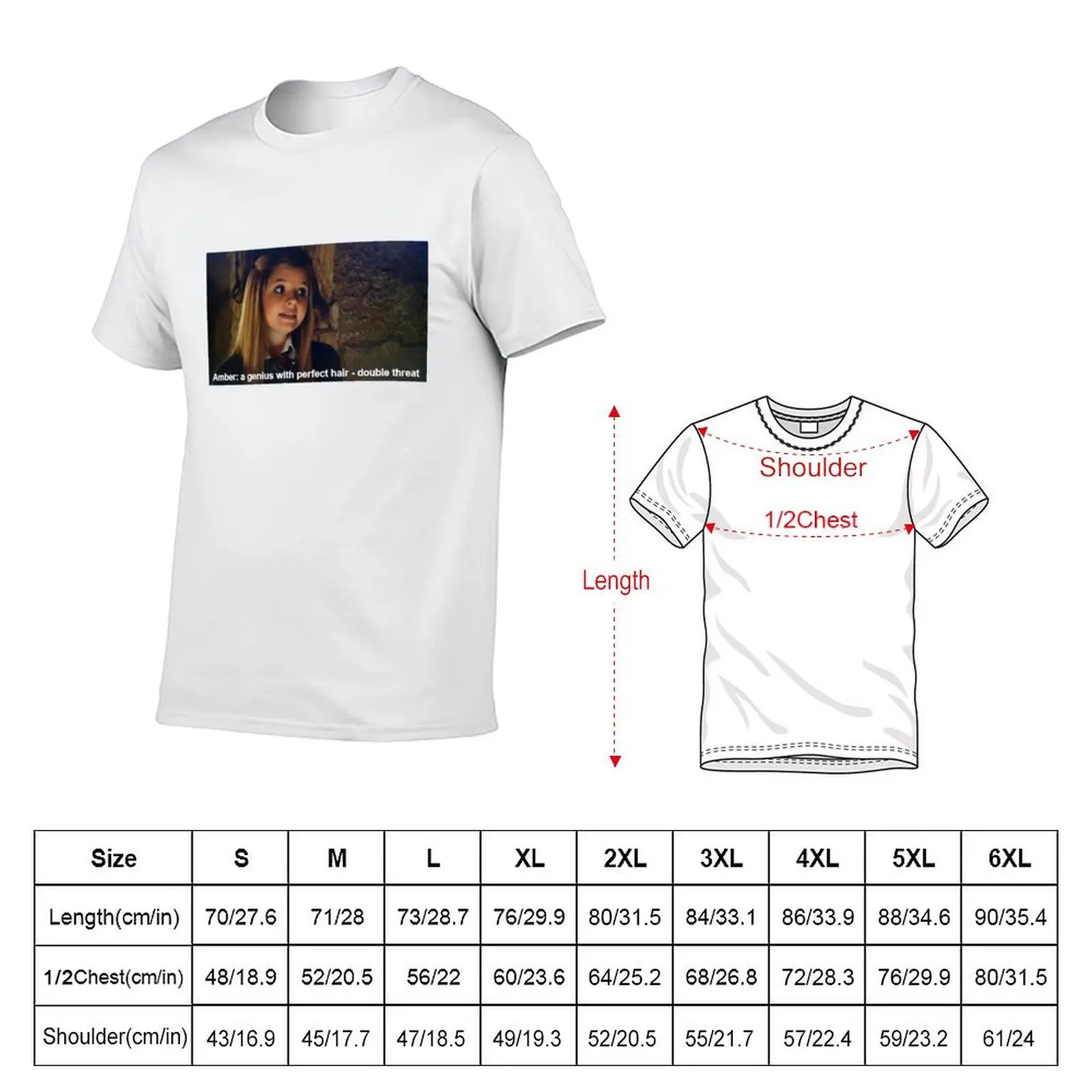 Amber Millington genius House of Anubis perfect hair quote T-Shirt Soft Anti-Shrink Cotton Tee