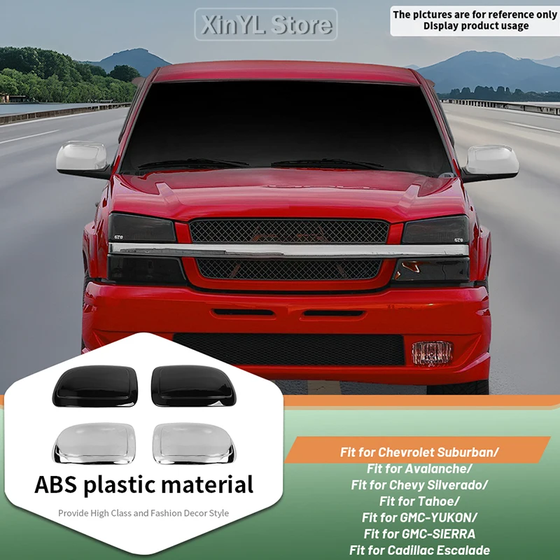 

Half-Cover Reverse Mirror Shell Decoration Cover For Chevy Tahoe Suburban 1999-2006 Car Exterior Accessories