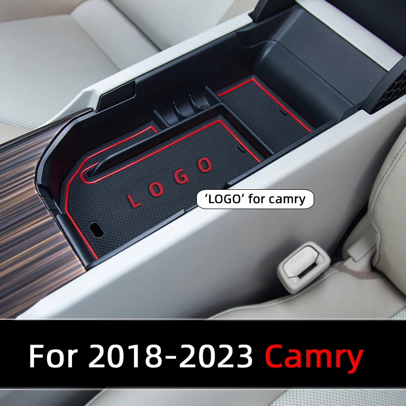 Auto Mittel konsole Armlehne Aufbewahrung sbox für Toyota Camry 2014-2018 2018 2021 Container Verstauung Handschuh fach Innen zubehör – Detail 3