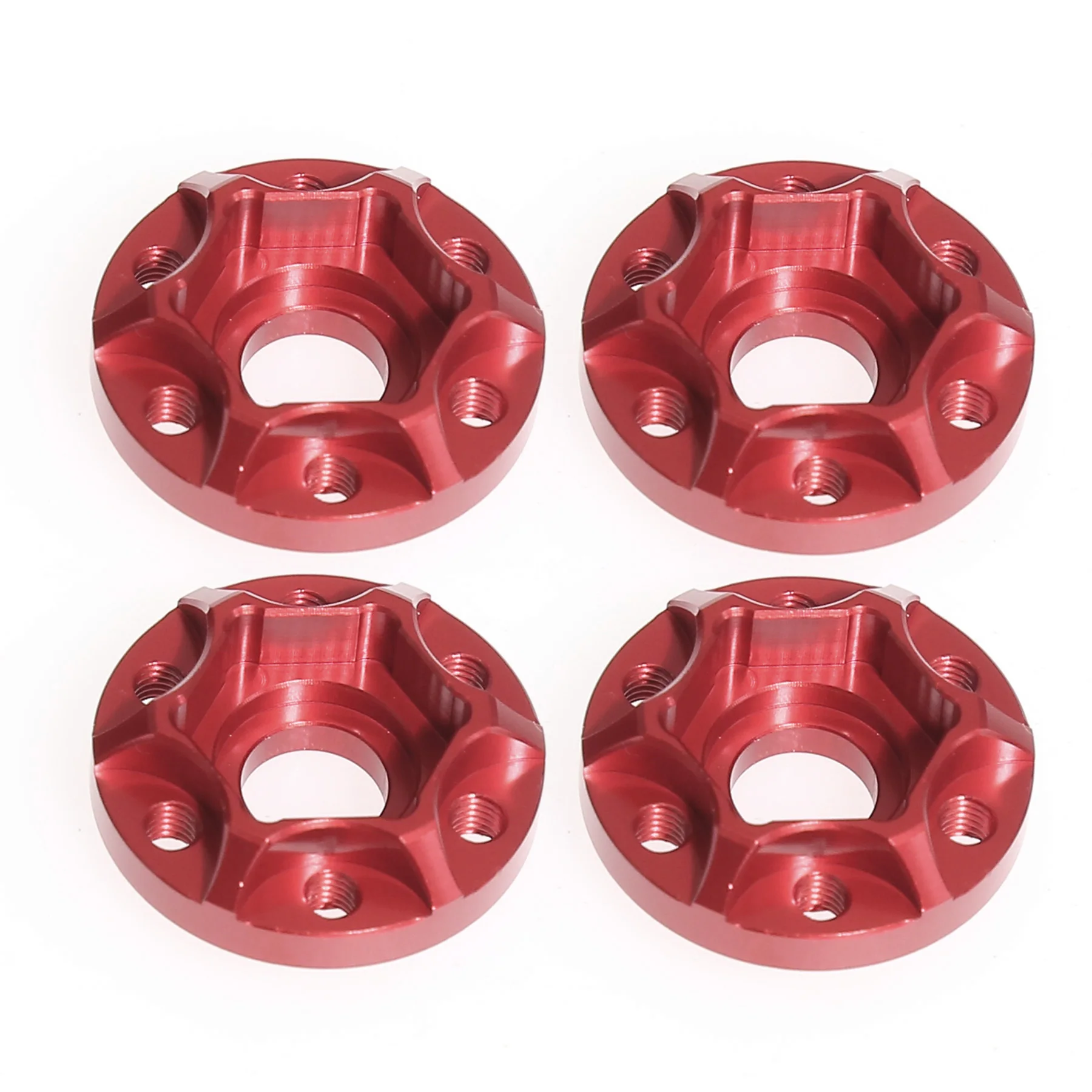 4-teiliges Radnaben-Verlängerungsset 6/9/12/15mm für 1,9/2,2 Zoll RC-Auto-Räder Aluminium-Legierung Radabstandshalter für CC01 D90