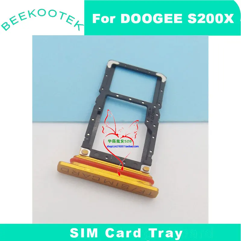 ใหม่ Original DOOGEE S200 X ถาดซิมการ์ด SIM TF ถาดใส่การ์ดอะแดปเตอร์อุปกรณ์เสริมสําหรับ DOOGEE S200X โทรศัพท์สมาร์ท