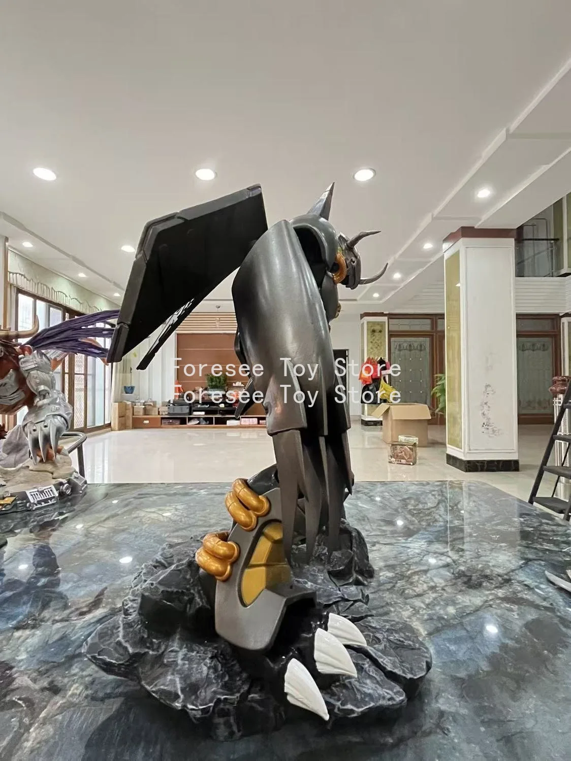 50 سنتيمتر الحرب السوداء Greymon الشكل ديجمون أنيمي المحيطة الشكل تحصيل سطح المكتب زخرفة الزينة أفضل الهدايا للأطفال #5