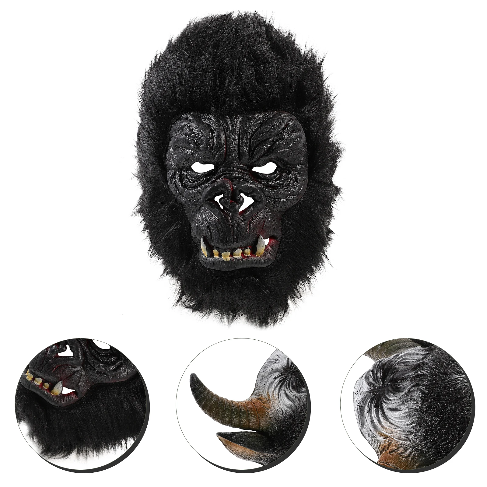 

1pc Gorilla Mask Horror Halloween Adult Monkey Animal Masks Headgear for Party Photo Prop Funny Cosplay Costume Toy