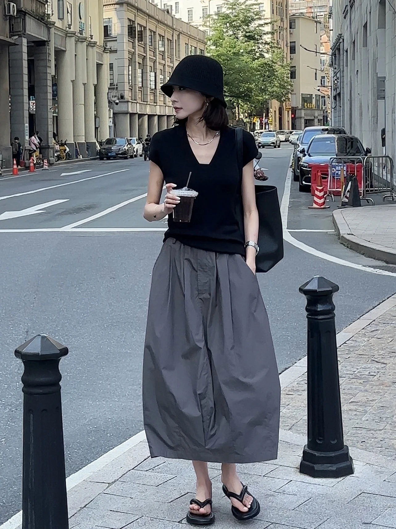 

Ретро-юбка А-силуэта средней длины для повседневной носки, летняя, простая, из хлопка, с дизайнерским принтом, на средней талии, для офиса и на каждый день