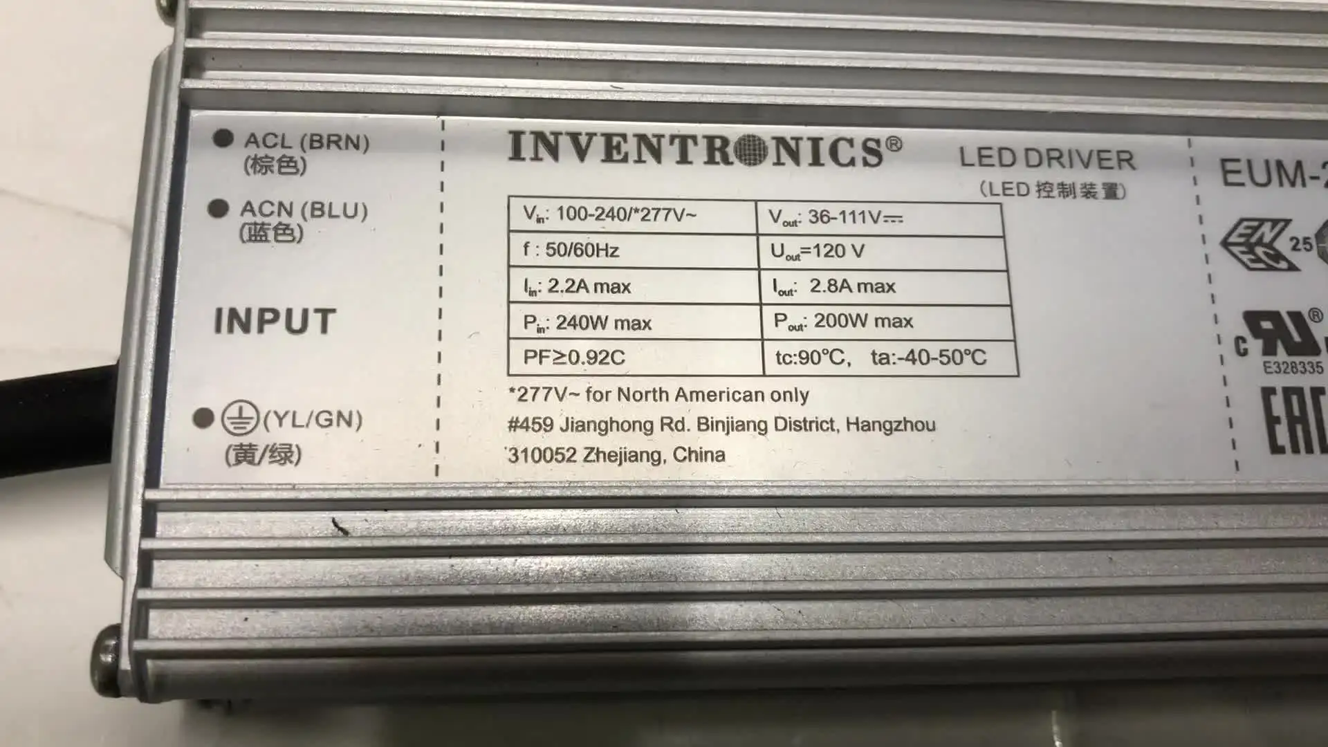 INVENTRONICS IP67 cheap 0-10v dimming led driver module1500ma 240w programmable led driver