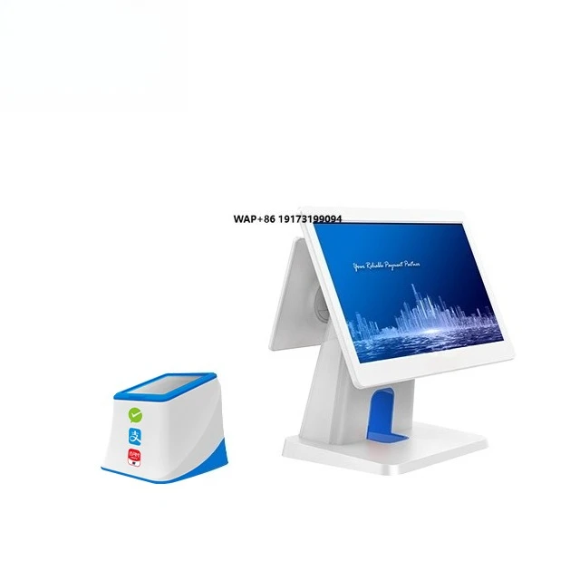 Android Smart Cash Register Aisino A680 Dual Large Screen Desktop POS 3D Facial Recognition Function Terminal