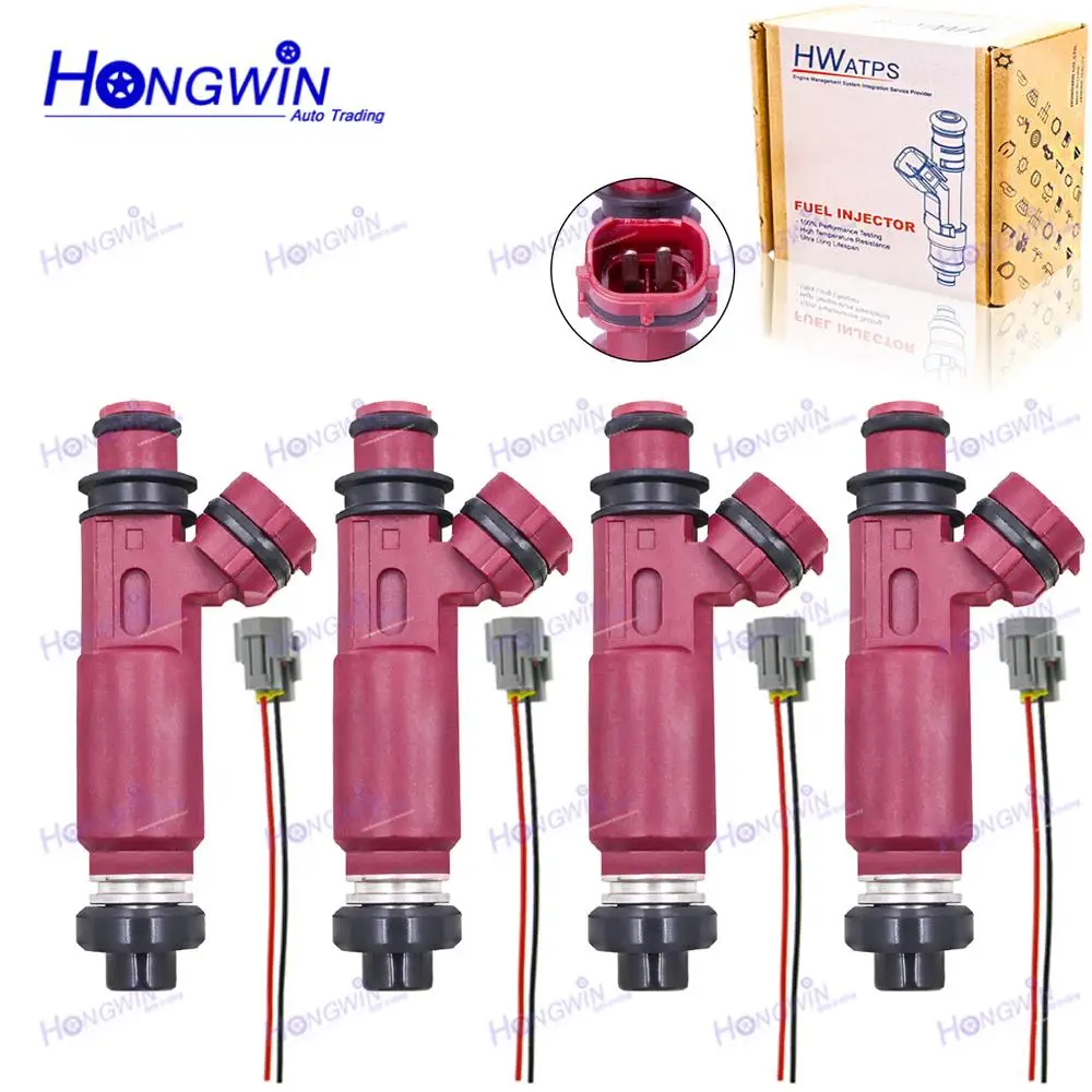 4PCS FJ584 Brand New Fuel Injector Nozzle & Wire For Mazda Miata Base SE LS Miata 10th Anniversary 2-Door 158-0479 842-12201