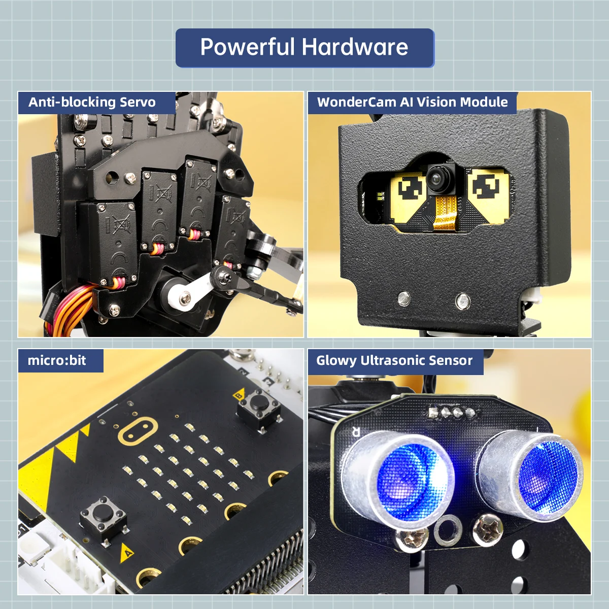 NEW Hiwonder AiHand AI Vision Microbit Programming Educational Robot STEM Learning Robotic Hand Kits for Beginners