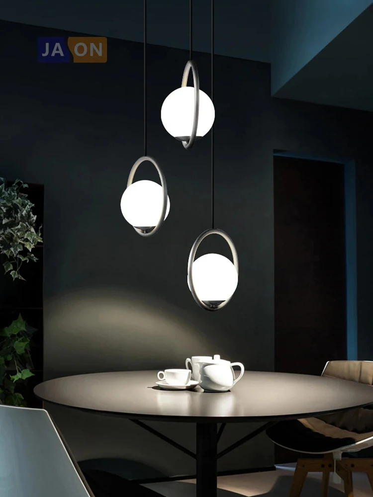 

Postmodern Glass Bubble E27 LED Ceiling Chandelier Lighting Hanging Lamps Suspension Luminaire Lampen For Dinning Room