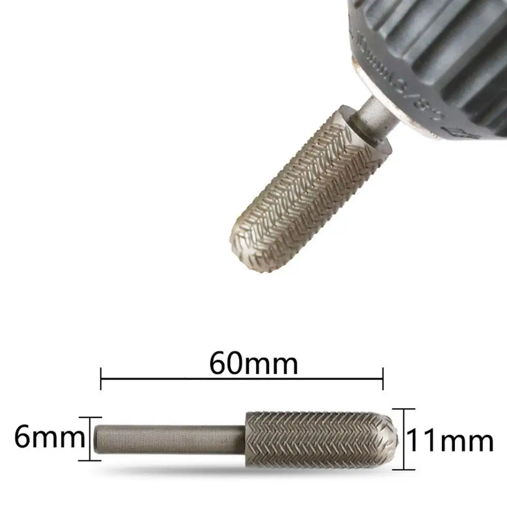 Picture 6: 5/6Pcs Rotary Steel File Set Drill Bits Burrs Metal Grinding Grooved Sanding Engraving Milling Polishing Tool