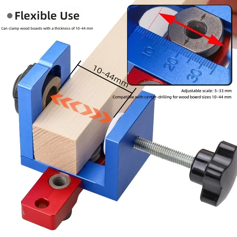 3 in 1 Woodworking Hole Punch Wood Board Hole Locator Panel Furniture Drilling Guide Tool Accurate Positioning Device