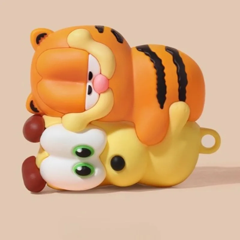 

Kawaii Garfield Headphone Case for Apple Airpods 4 3 Pro2 Cover Silicone Headphone Charging Cases for Airpod Pro2 Headset Case