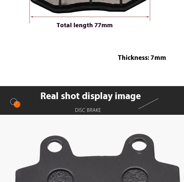 

Motorcycle brake pads, hydraulic front and rear brake pads