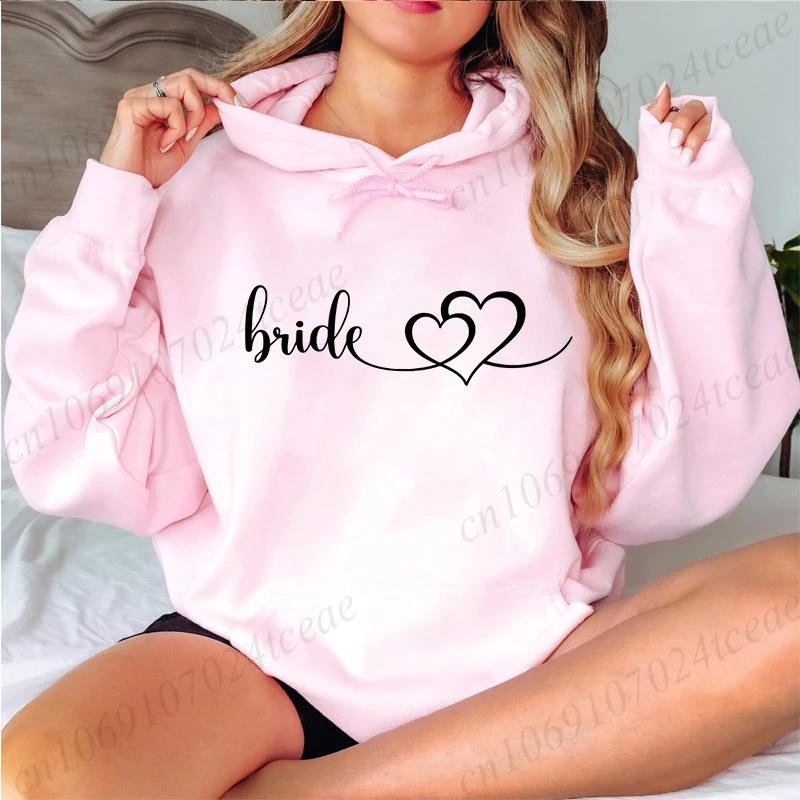 كنزات نسائية بغطاء للرأس ملابس علوية مريحة لفريق العروس العازبة ملابس رياضية لوصيفة العروس وحفلات الزفاف مع قلنسوة سوداديرا فيلبا موليتوم #2