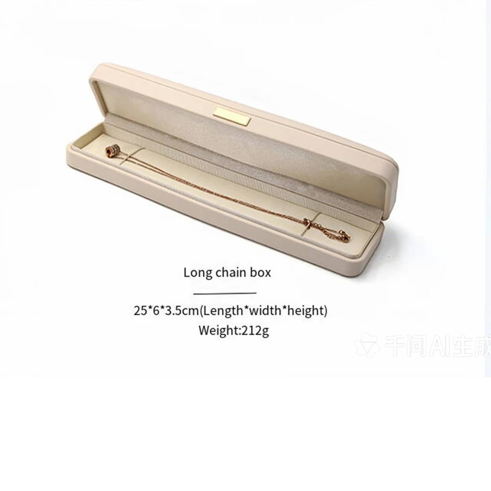 Jewelry Box Elegant Bracelet Storage Box Ring Earring Box Rounded Corner Necklace Storage Case For Birthday Gift Home Use