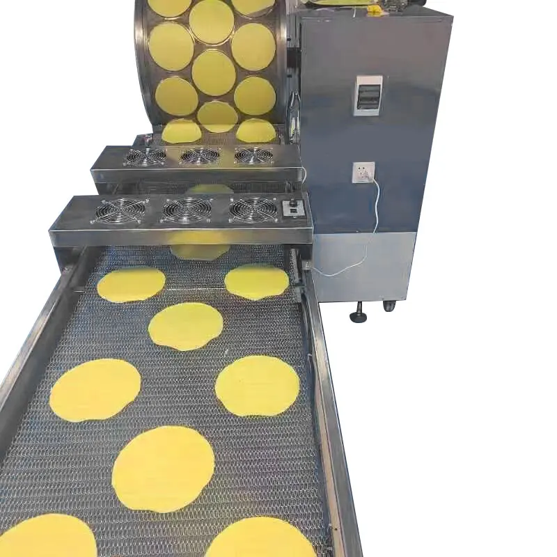 SANYING Commercial Factory Layer Cake Crust Making Machine / Spring Roll Wrapper Maker / Spring Roll Folding Machine