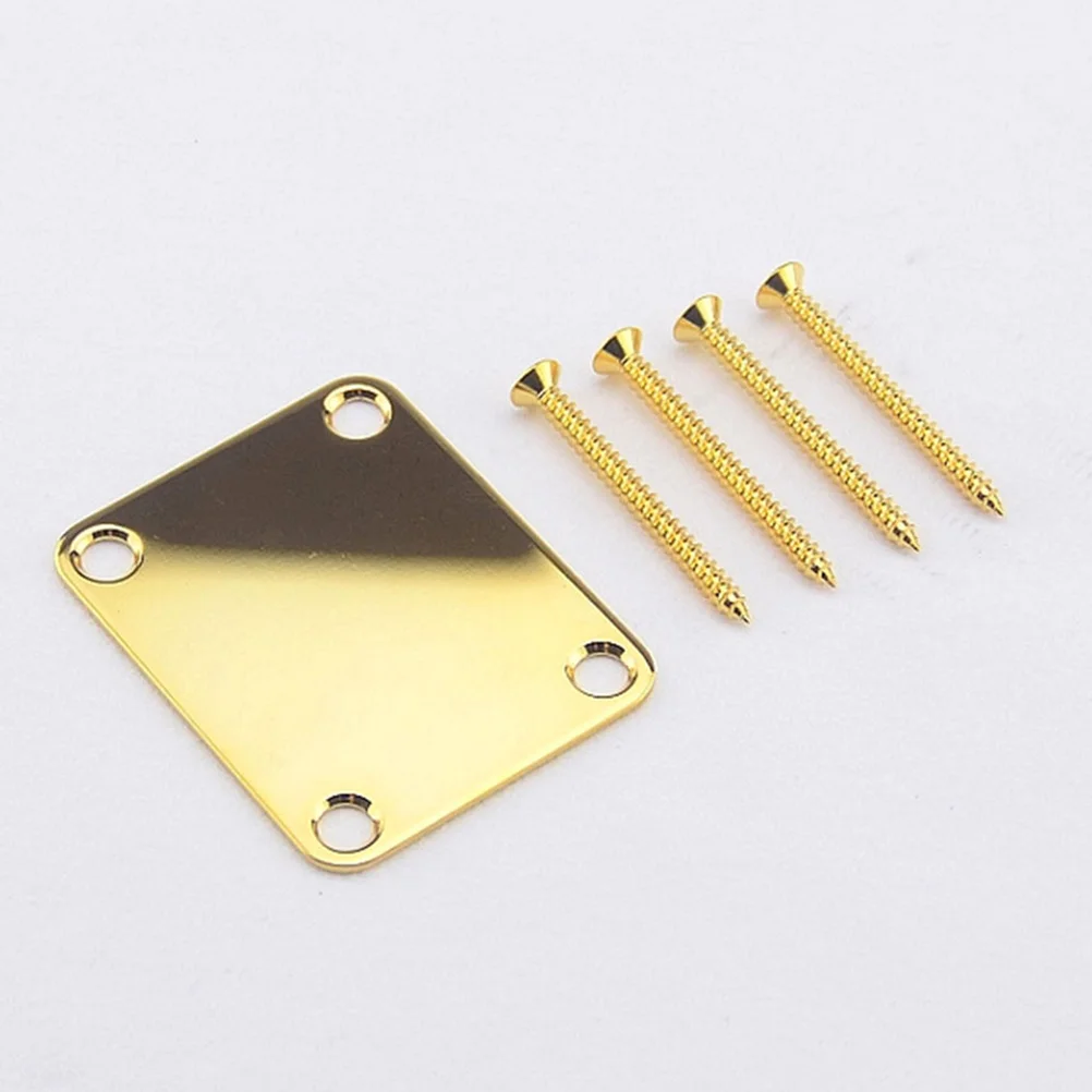 

2 комплекта металлических пластин для грифа электрогитары с винтами и пластиковой защитой для бас-гитары, простая установка