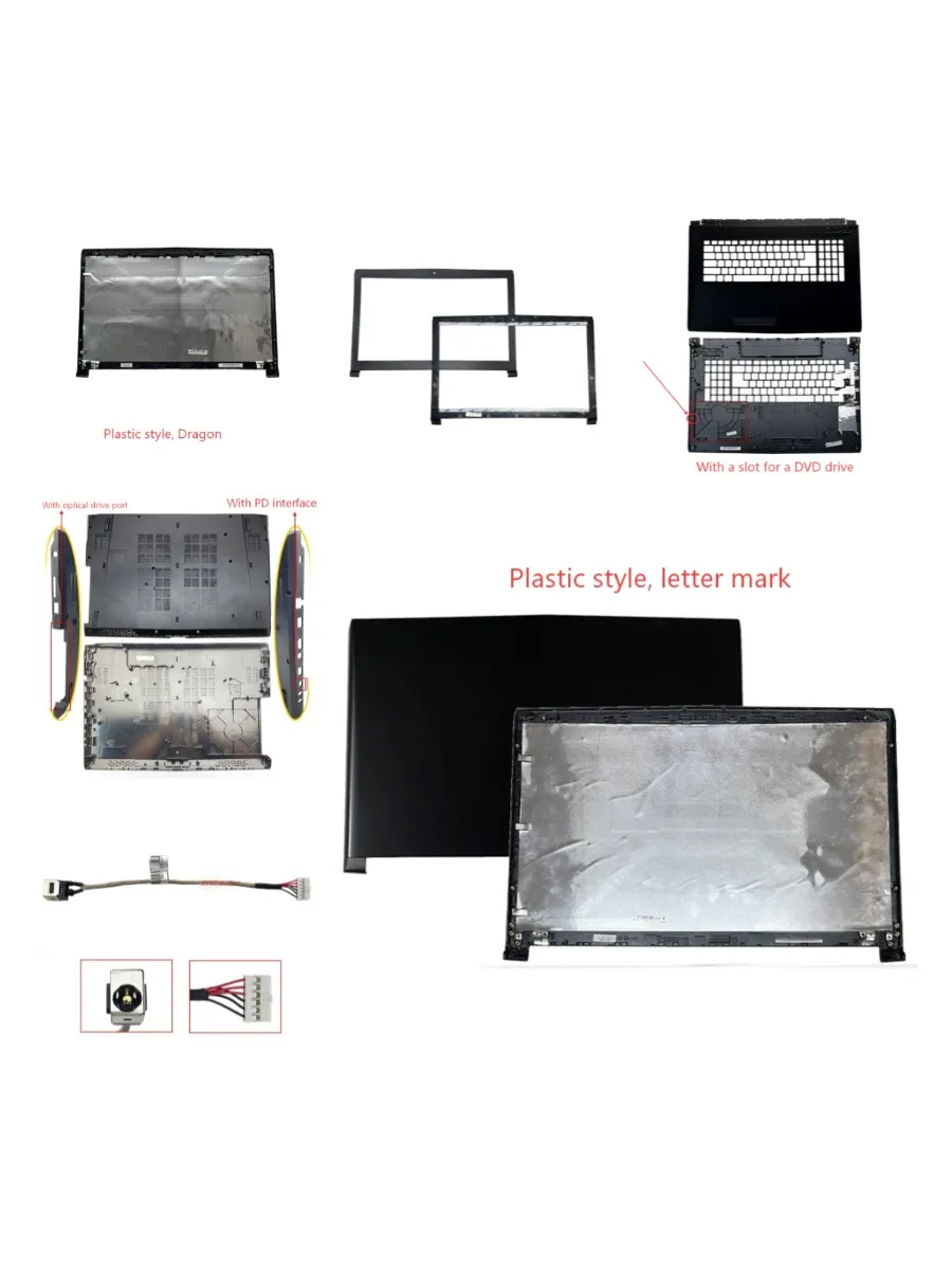 Suitable for MSI GP72 GL72 GL72M GF72 GV72 MS-179B MS-1795-79-1799 MS-1793 Screen Top Cover Bezel Palmrest Bottom Case ABCDShell