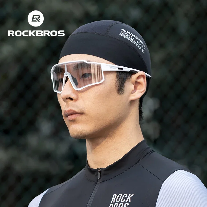 ROCKBROS czapka rowerowa oddychająca szybkoschnąca czapka na kask czapka wewnętrzna UPF50 ochrona przed słońcem sportowa czapka do biegania letnie czapki motocyklowe — zdjęcie 7