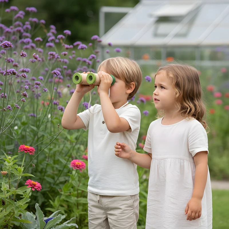 0-6 Wooden Telescope Toys Is A Children Educational Toy With A Retro Texture Its Main Body Is Made Of Natural Solid Wood